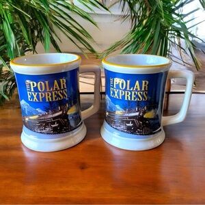 Set of 2 The Polar Express “Believe” Christmas Mugs